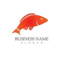 Fish logo template creative vector