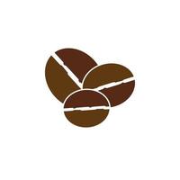 Coffee bean icon vector