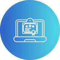 Digital Certificate Vector Icon