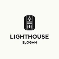 Light house logo template vector illustration design