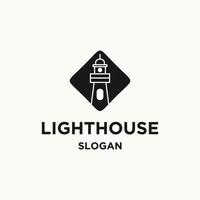 Light house logo template vector illustration design