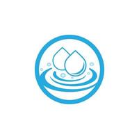 Water drop logo template vector