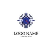 Compass logo template vector icon