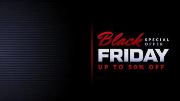 Black friday sale banner vector, illustration background for discount event media promotion and social media post vector