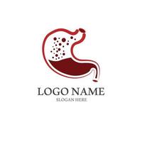 Stomach care icon design concept vector