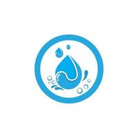 Water drop logo template vector