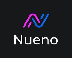 tecnología de solución de línea de letra n curva digital innovación lineal diseño de logotipo de vector moderno