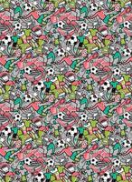 Soccer sport seamless pattern background vector