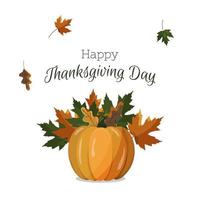 Happy thanksgiving day vector