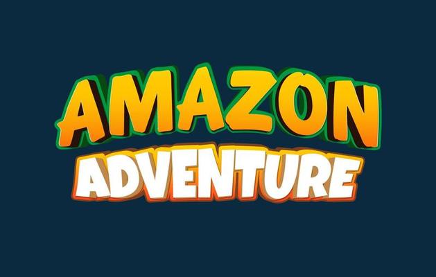 Amazon Adventure 3D editable template, text effect style