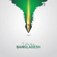 concepto creativo del día de la victoria en bangladesh. vector
