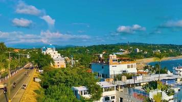 puerto escondido méxico oaxaca mexicano 2022 bela cidade e paisagem marítima panorama e vista puerto escondido méxico. video