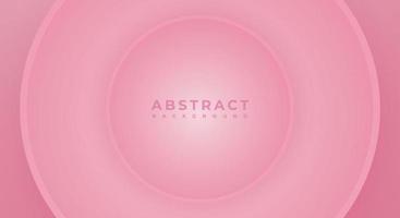 Abstract 3D Background Circle Pink Papercut Layer with Copy Space for Text or Message vector