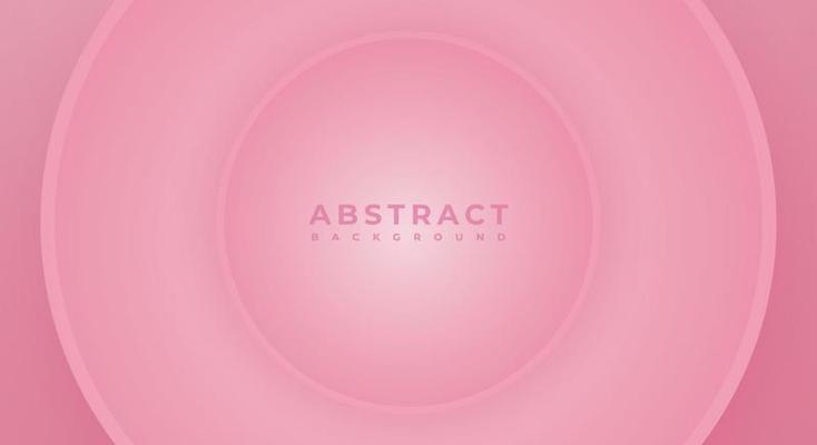 Abstract 3D Background Circle Pink Papercut Layer with Copy Space for Text or Message