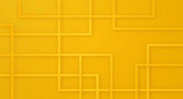 Abstract 3D Geometric Square Stripes Lines Paper cut Background with Yellow Colors Realistic Decoration Pattern vector