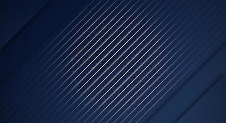 Dark Blue and Golden Luxury Glitter Abstract Tech Geometric Background with Copy Space for Text or Message