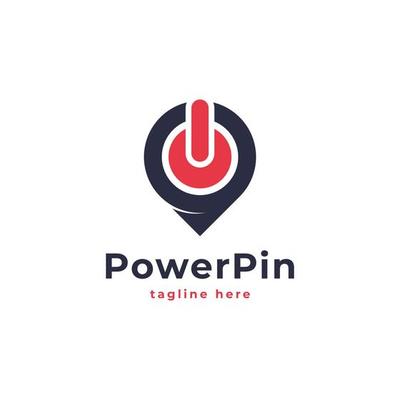 Power Button Point Logo Design Inspiration