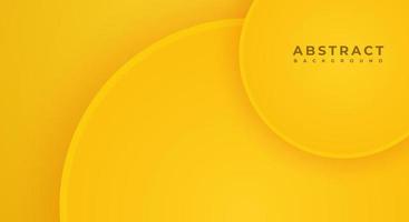 Abstract 3D Background Circle Yellow Papercut Layer with Copy Space for Text or Message vector