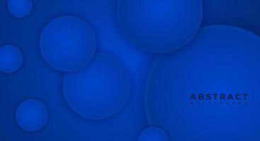 Abstract 3D Background Circle Blue Papercut Layer with Copy Space for Text or Message vector