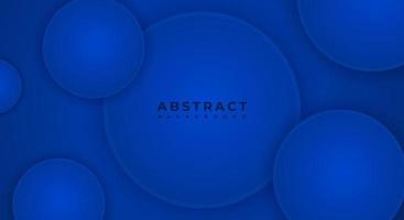 Abstract 3D Background Circle Blue Papercut Layer with Copy Space for Text or Message vector