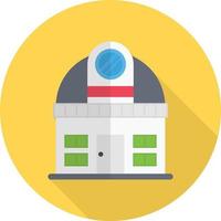 Ilustración de vector de observatorio en un fondo. Símbolos de calidad premium. Iconos vectoriales para concepto y diseño gráfico.