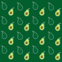 avocado pattern theme background vector. vector