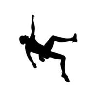 Mountain climber. rock climber. silhouette person. Climb silhouette. mountaineer climber hiker people. Extreme Rock climber silhouette. Climber Silhouette vector illustration. male climber.