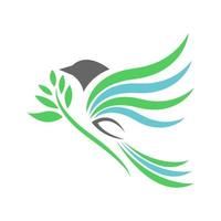 Bird logo icon design vector