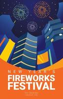 Fireworks Festival Poster vector