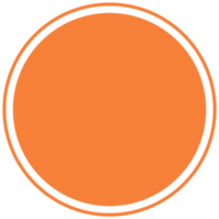 Orange round background for text. Create posts, stories, headlines, highlights. Transparent PNG Clipart