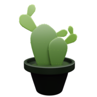 Cactus in the Pot 3D Render