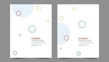 Cover template flyer design vector background