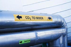 Carbon dioxide pipelines for industrial plants photo