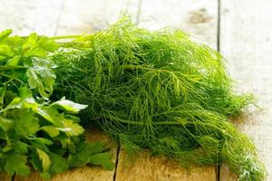 Parsley and dill photo