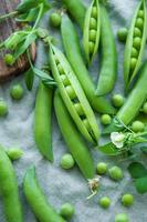 Sweet pea pods photo