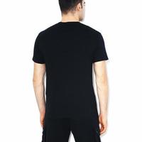 Isolated black t-shirt back view photo