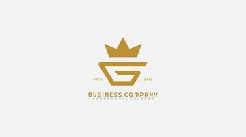 Abstract Initial Letter G business Logo design vector