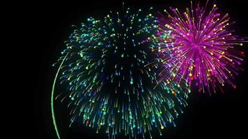 Fireworks Animation Stock Video Footage for Free Download