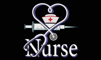 Happy Nurse day vector and illustration T-shirt Design.