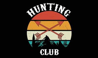 Hunting Typography Vector illustration and colorful design. Hunting Typography Vector t-shirt design