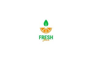 Fresh juice logo design vector template illustration