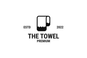 Creative towel logo design vector illustration idea