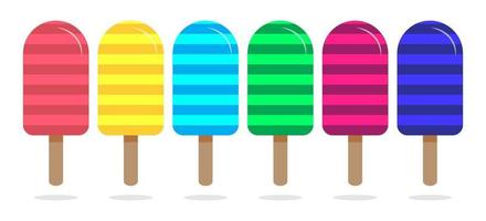 Ice Cream Icons Set Vector Design Template