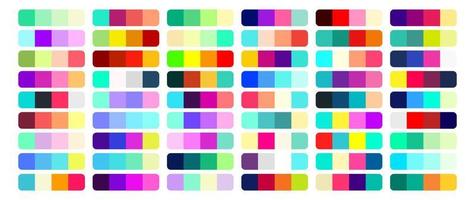 plantilla de diseño de conjunto de paleta de colores de vector