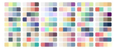 Vector Color Palette Set Design Template