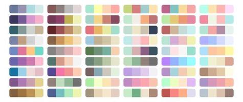 Vector Color Palette Set Design Template