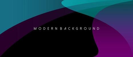 Black Background with Geometric Colorful Shape vector