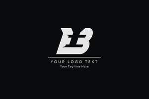 diseño del logotipo de la letra eb. ilustración de vector de icono de letras eb moderno creativo.