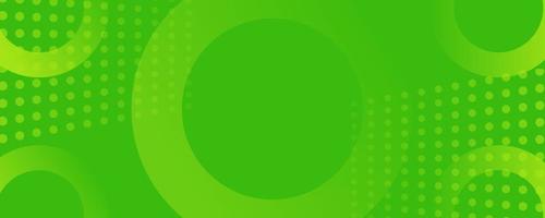 Abstract green geometric banner background vector