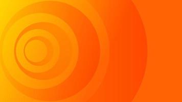 Abstract orange background with cicle shape effect vector